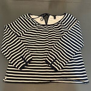 J. Crew navy stripe top